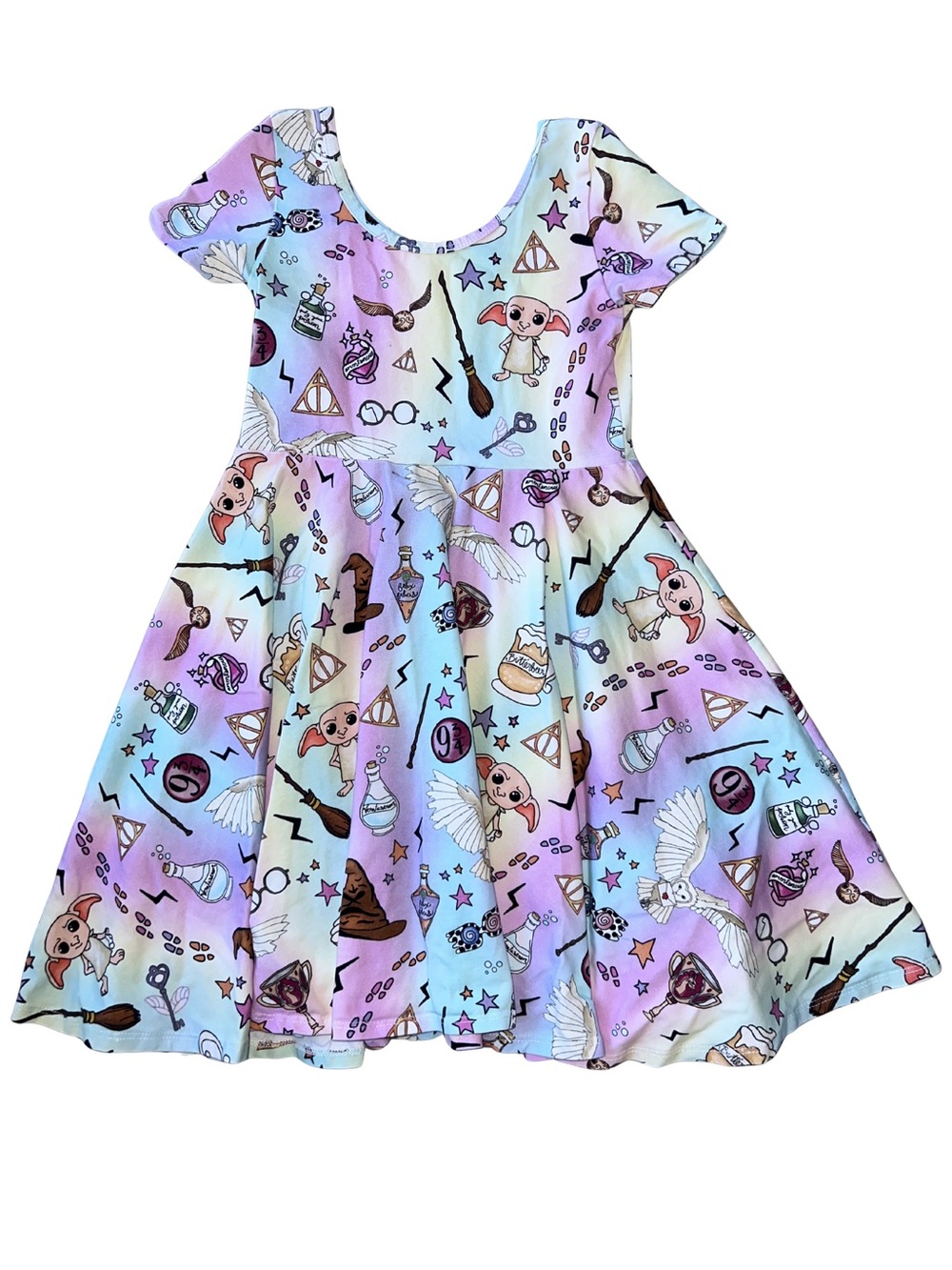 Wild Rich Kids Pastel Harry Potter Twirl dress - Pink, Purple, Mint